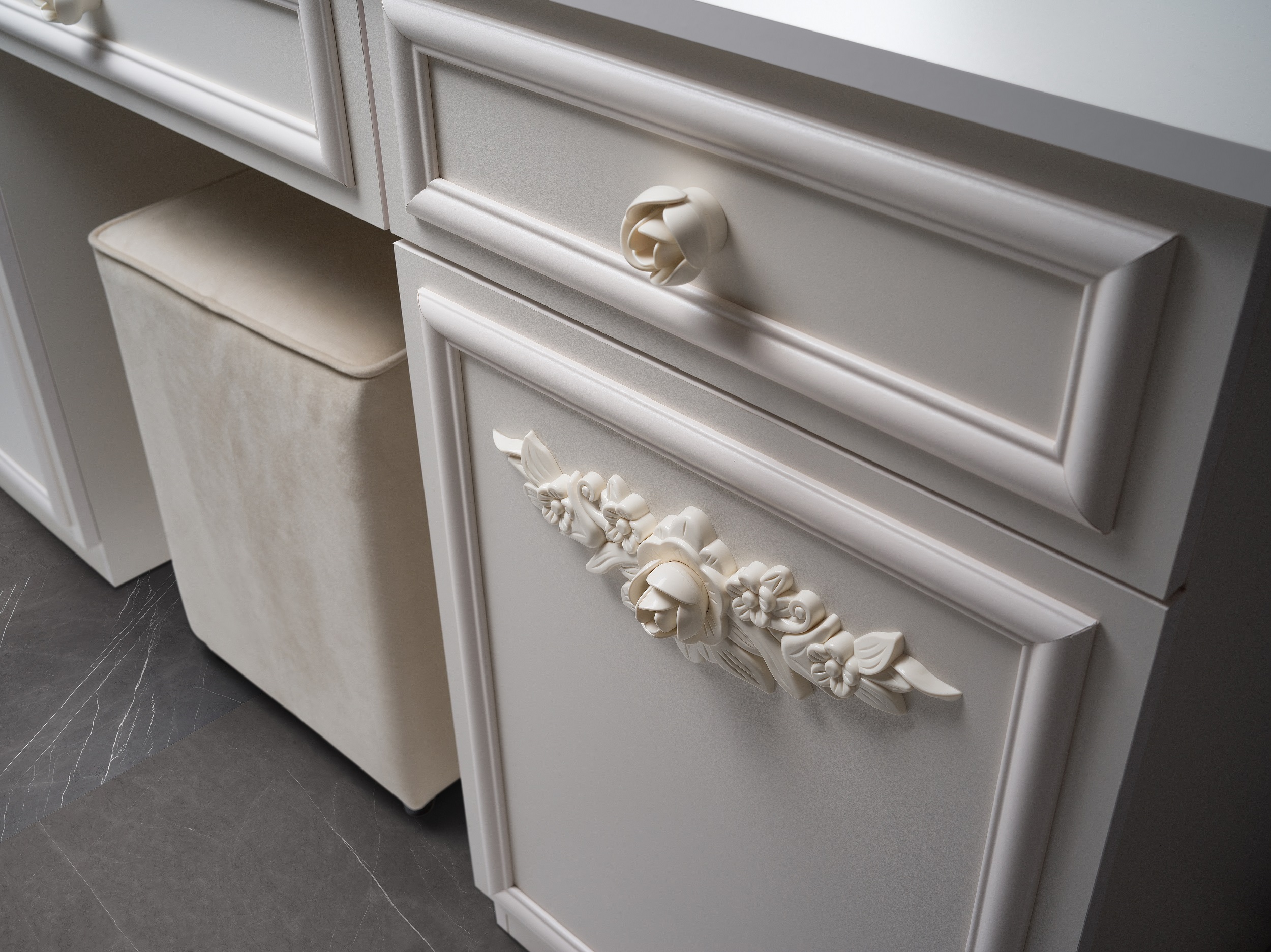 Schminktisch-Set Noana 3-Teilig in Beige