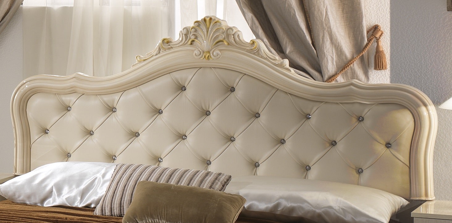 Barock Schlafzimmer-Set Leana 6-Teilig in Beige