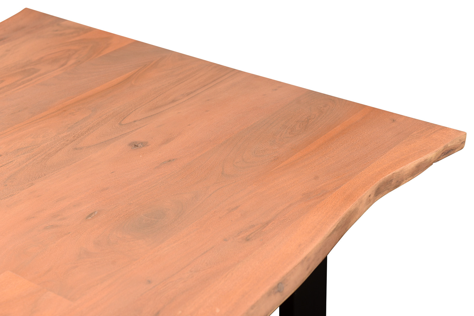 Baumkante-Esstisch TABLES & CO 120 x 80 cm Akazie natur keilgezinkt