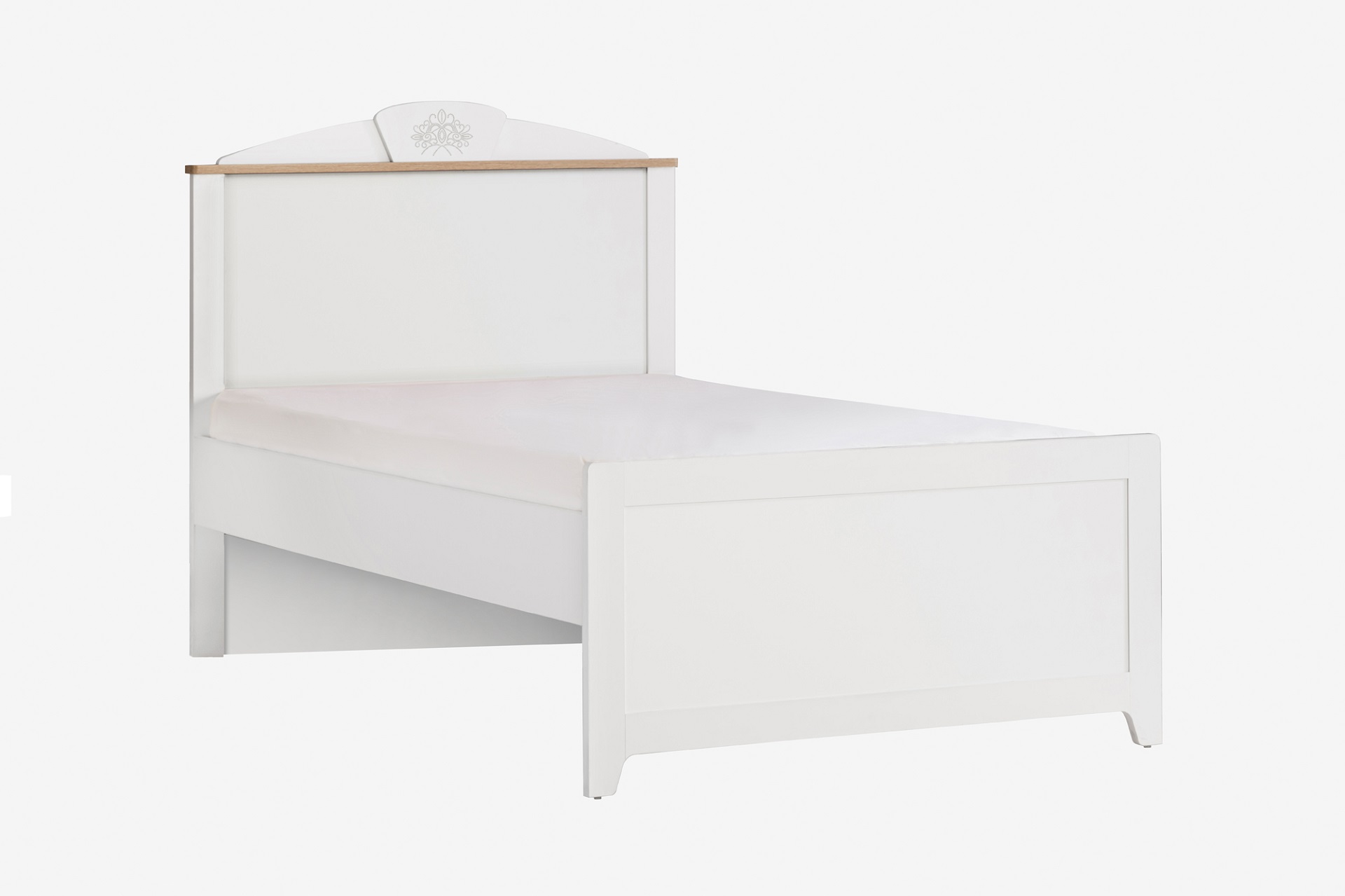 Einzelbett Freya 100 x 200 cm in Weiß