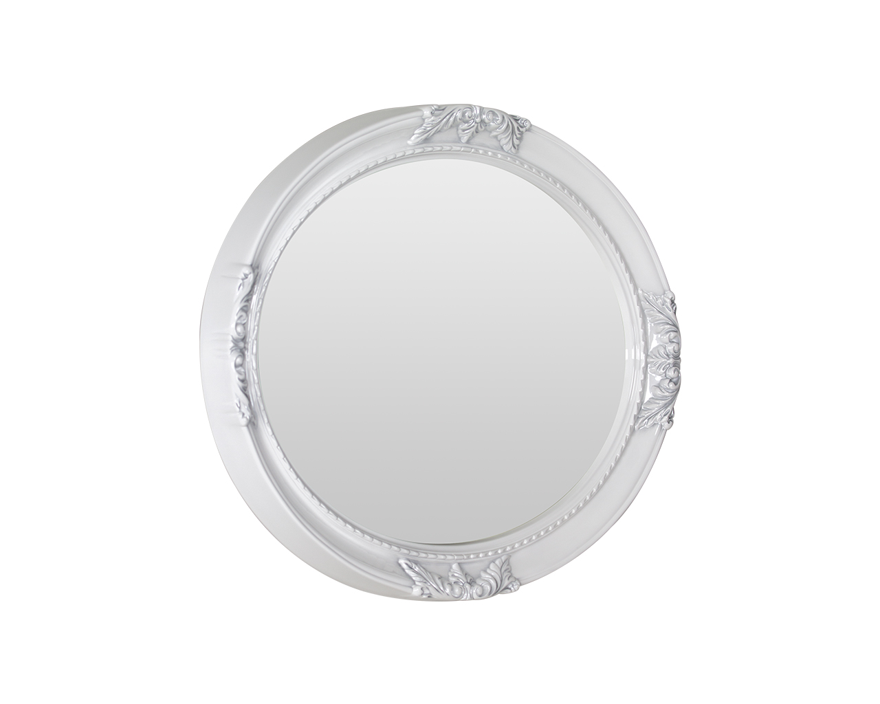 Barock Wandspiegel Remo-Bianco Oval