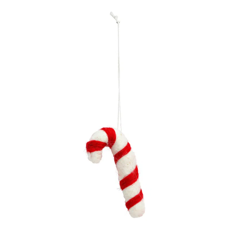 3er-Set Zuckerstange Hänger aus Filz 