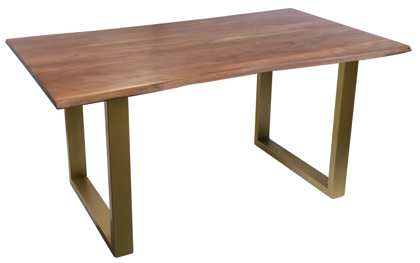 Baumkante-Esstisch TABLES & CO 160 x 85 cm Akazie nussfarben