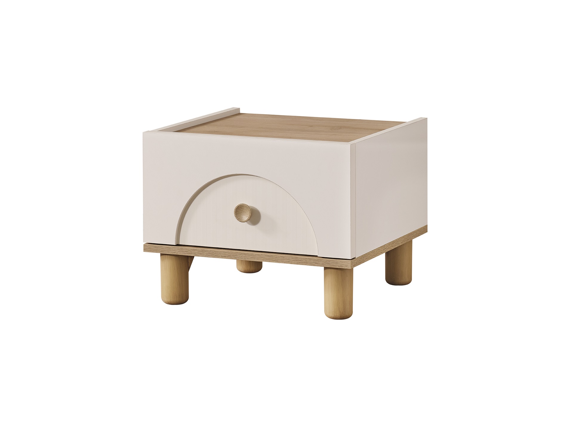 Jugendzimmer-Set Classy 3-Teilig in Cremeweiß/Holzoptik