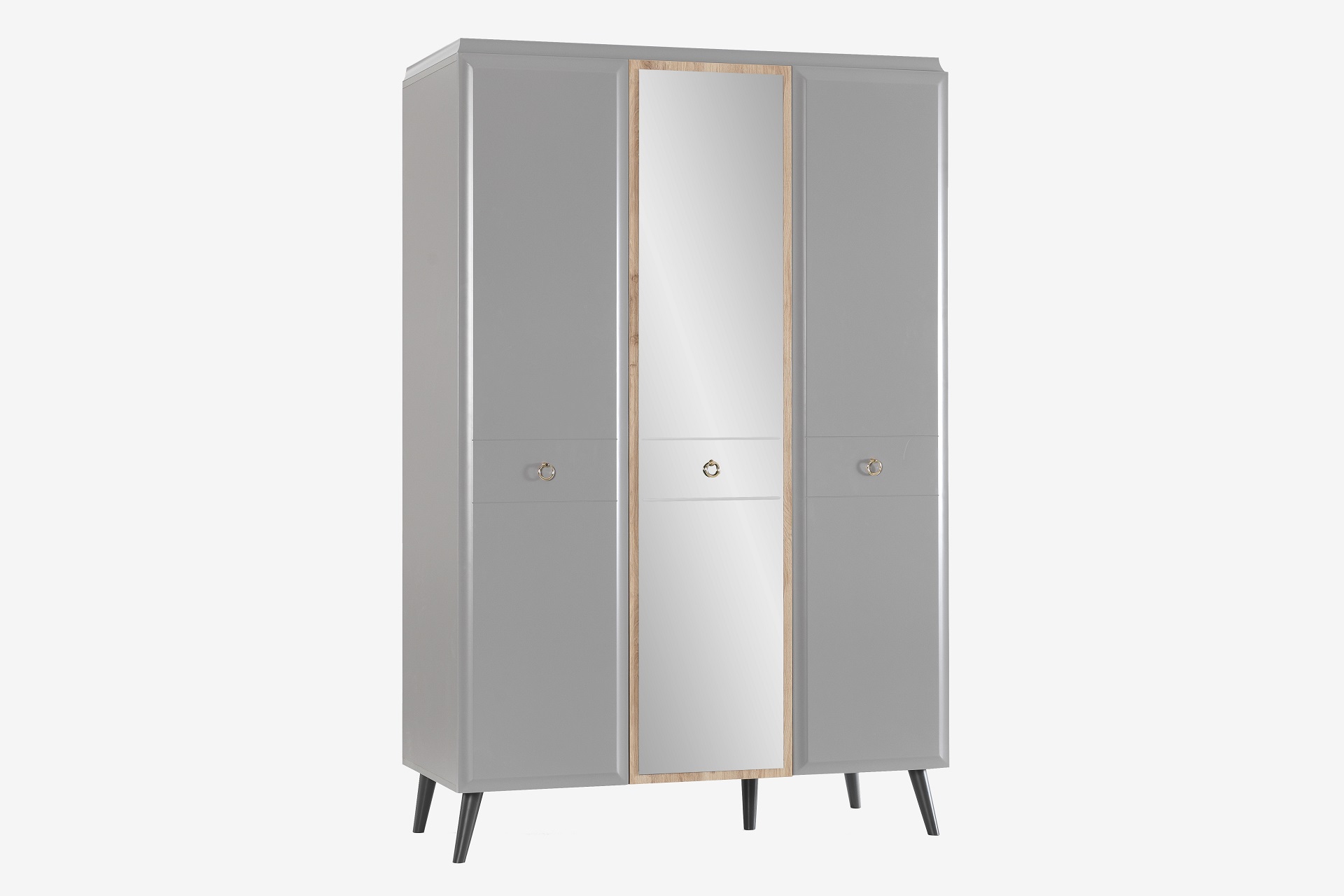 Jugendzimmer-Set Luna in Grau 5-Teilig