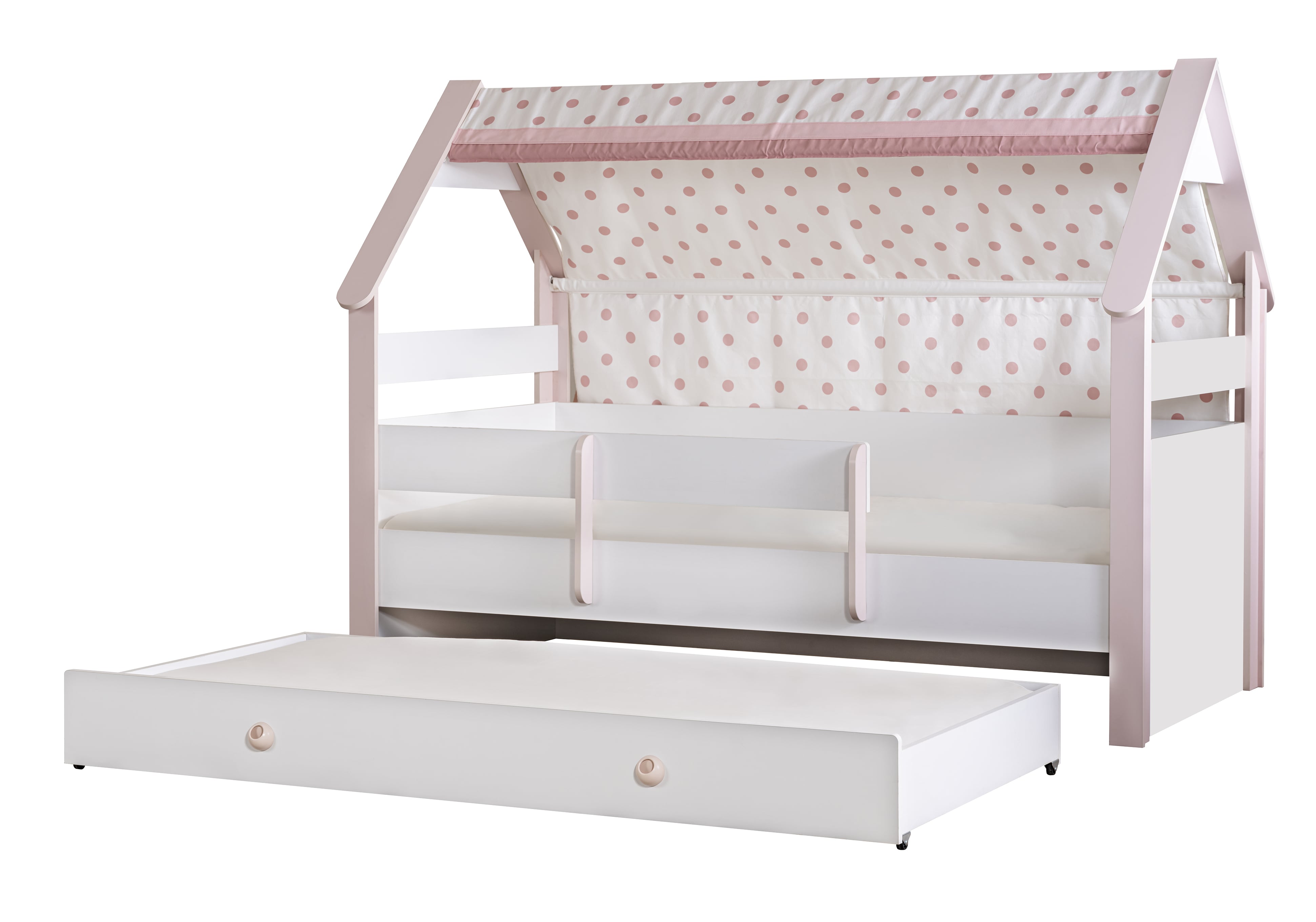 Kinderzimmer-Set Rainbow in Weiß/Rosa 4-Teilig