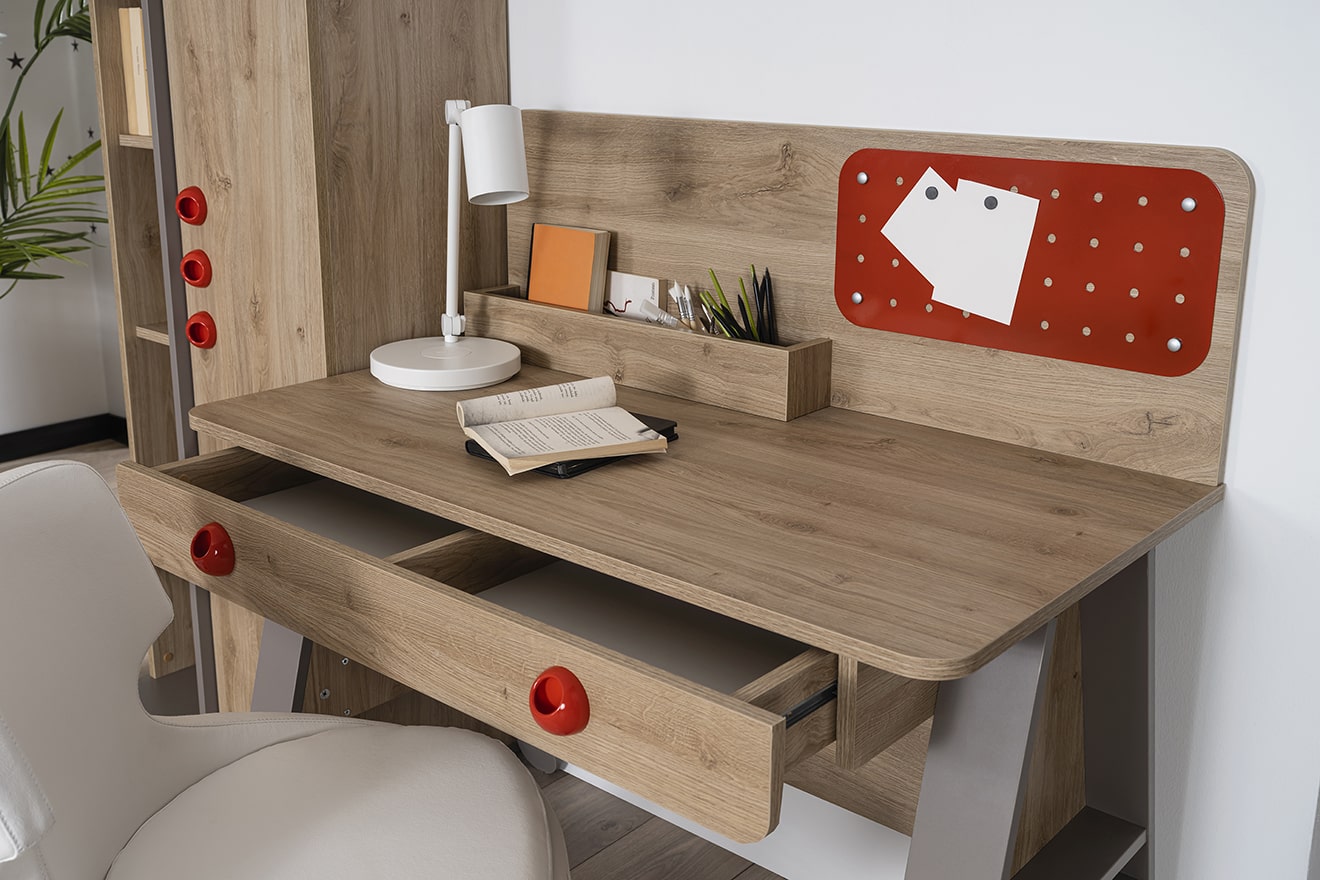 Kinderzimmer-Set Stars in Holzoptik/Braun 5-Teilig