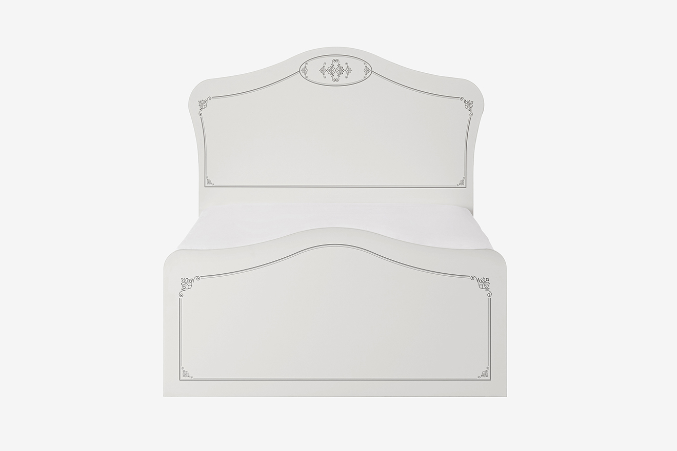 Einzelbett Pearl 100 x 200 cm in Weiß