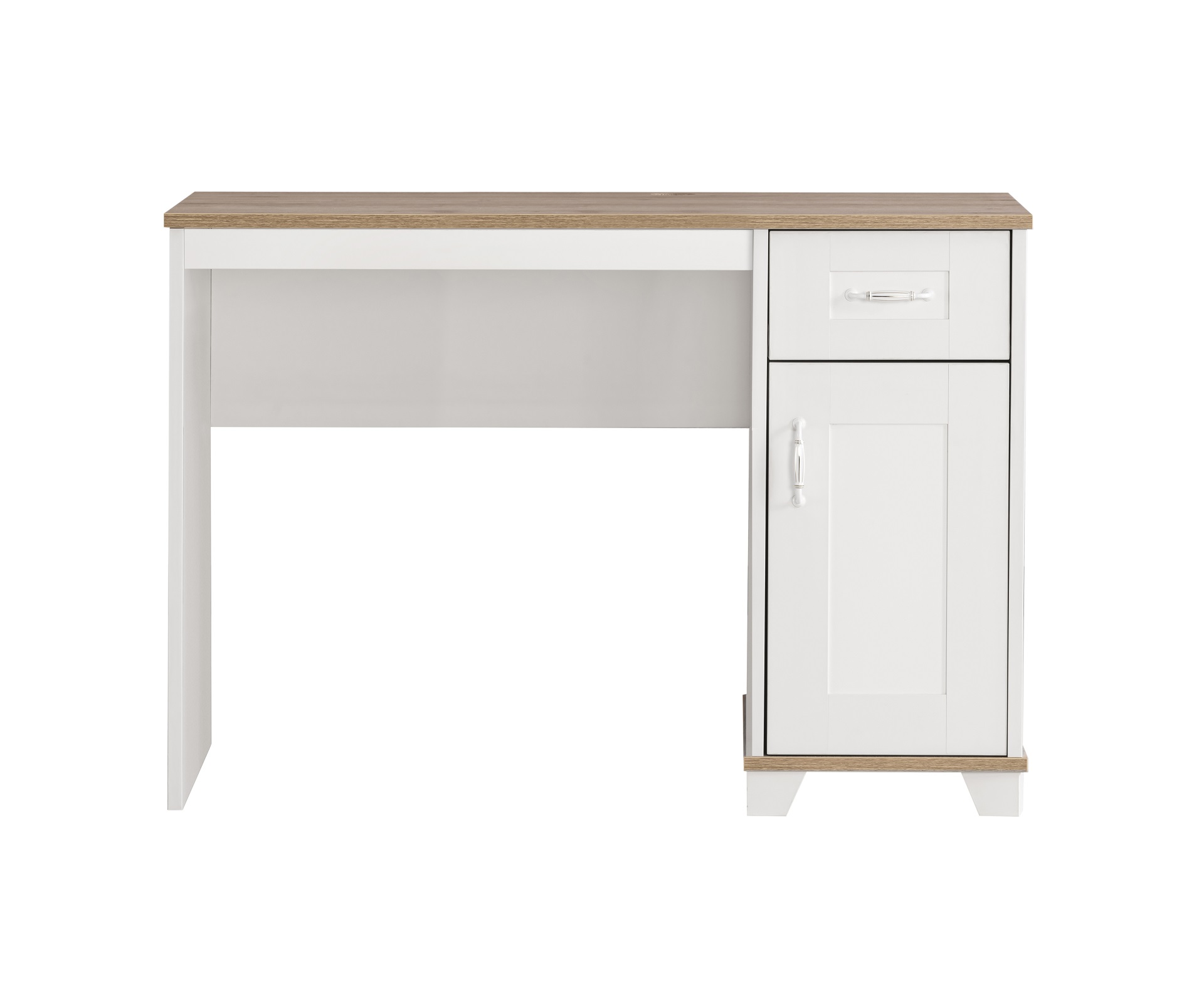 Schreibtisch Freya in Weiß/Holzoptik