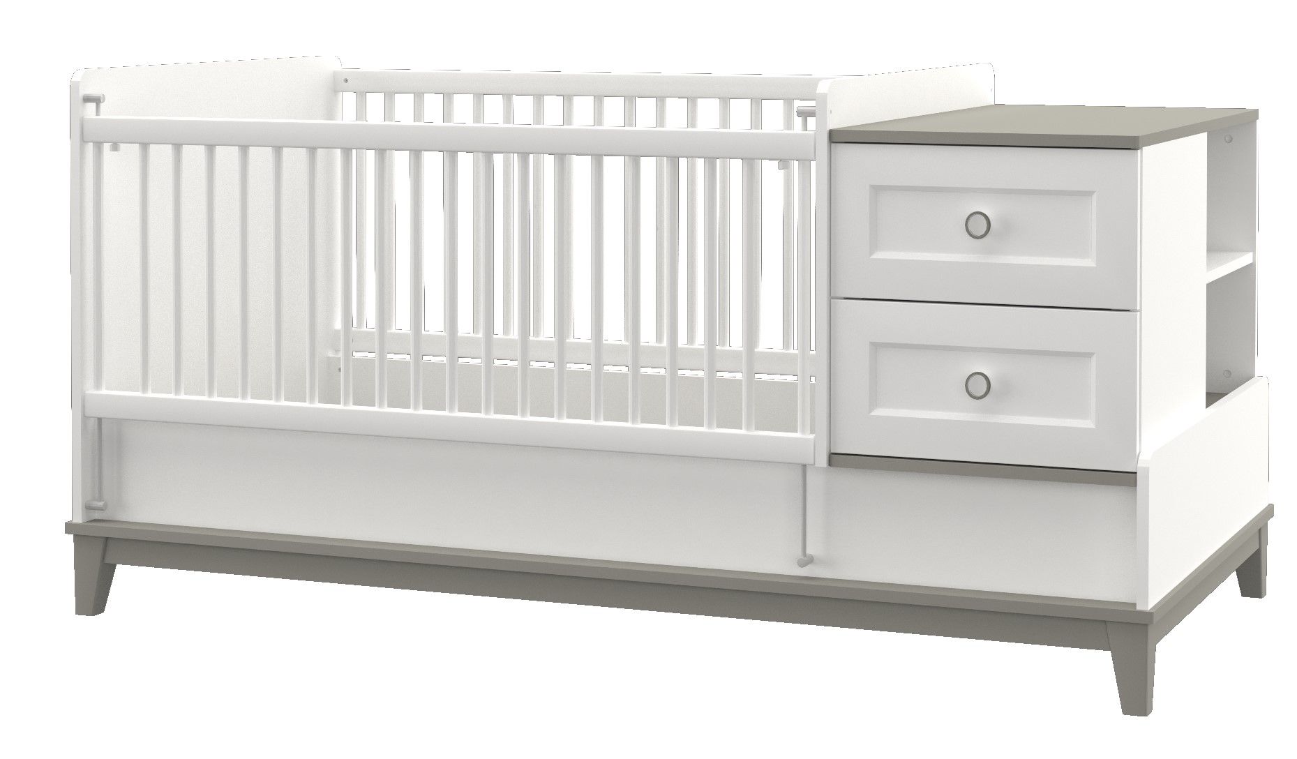 Babyzimmer Mia 4-Teilig inkl. erweiterbarem Bett