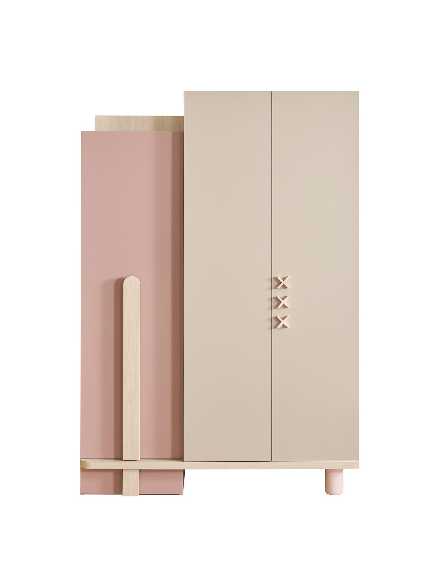 Kinderzimmer-Set Rosie 3-Teilig in Rosa/Beige