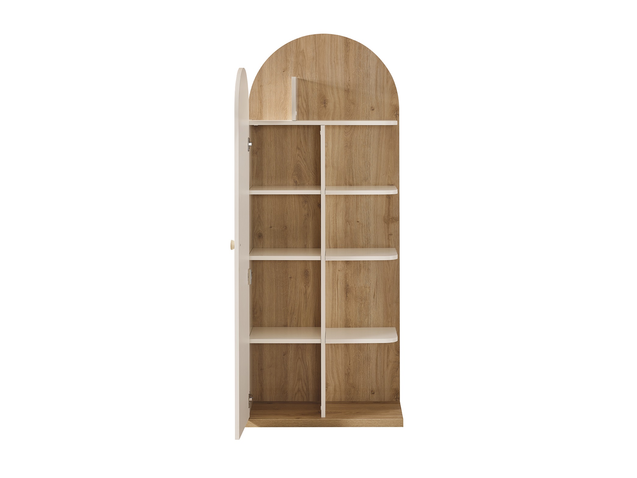 Bücherregal Classy in Cremeweiß/Holzoptik
