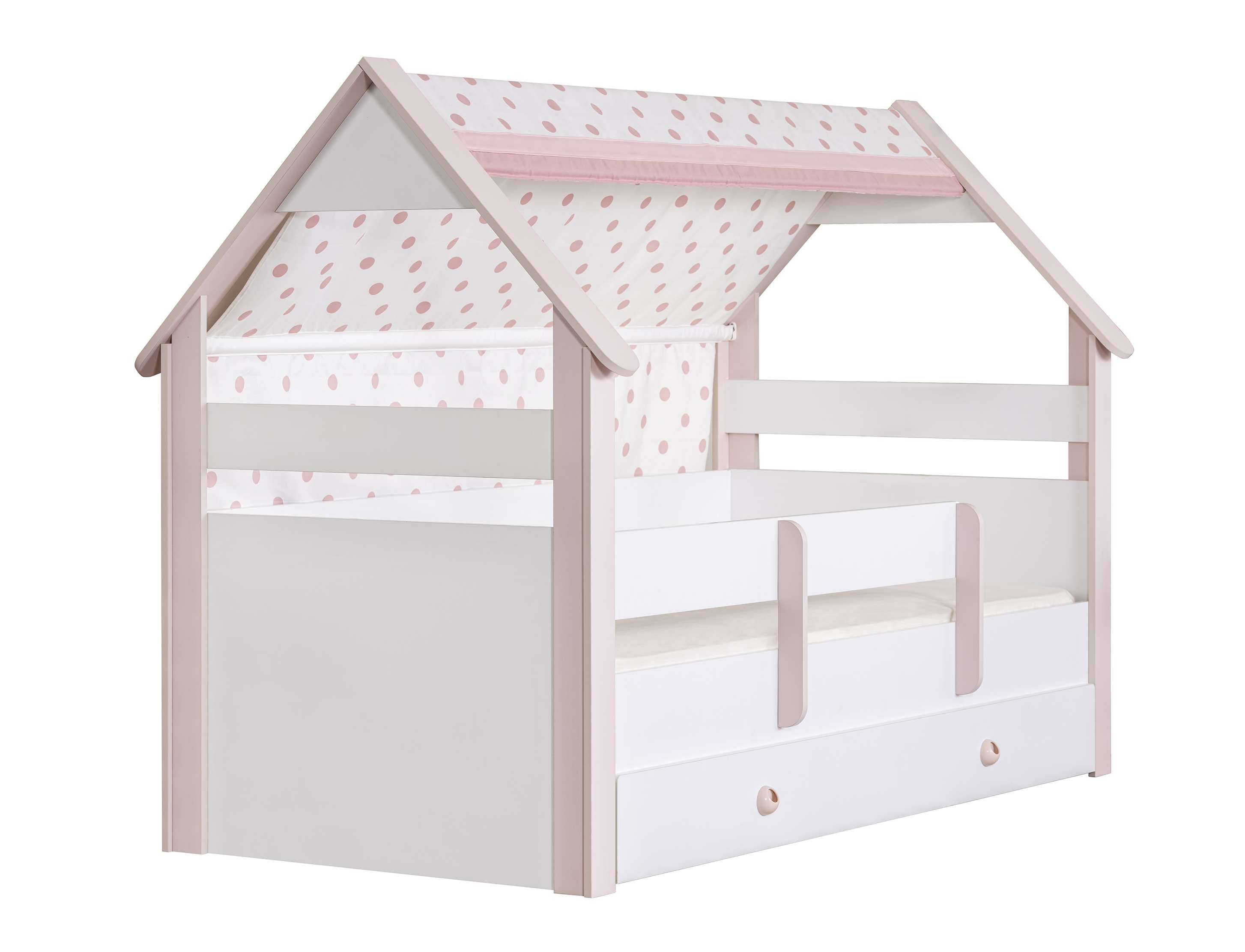 Kinderzimmer-Set Rainbow in Weiß/Rosa 4-Teilig