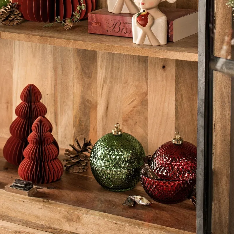 Dose Weihnachtskugel aus Glas