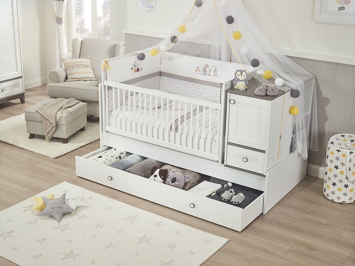 Babyzimmer Mia 4-Teilig inkl. Kleiderschrank 2-Türig