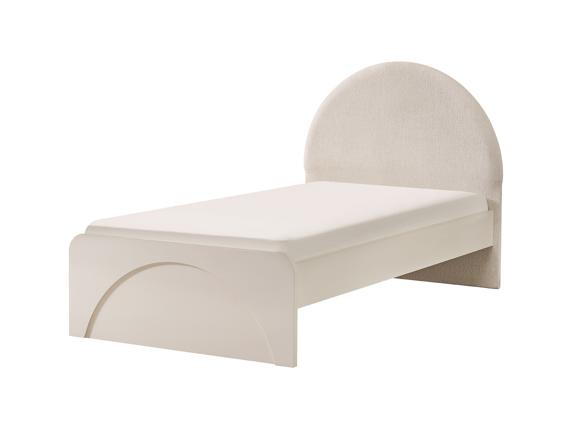 Einzelbett Classy in Cremeweiß