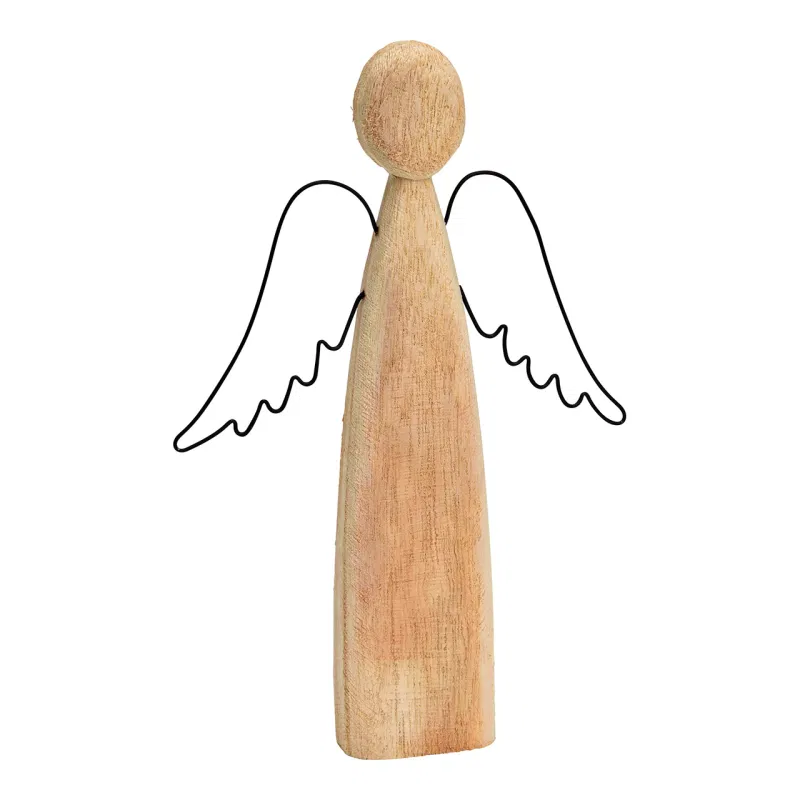Engel aus Holz/Metall 27cm  Engel aus Holz/Metall 27cm