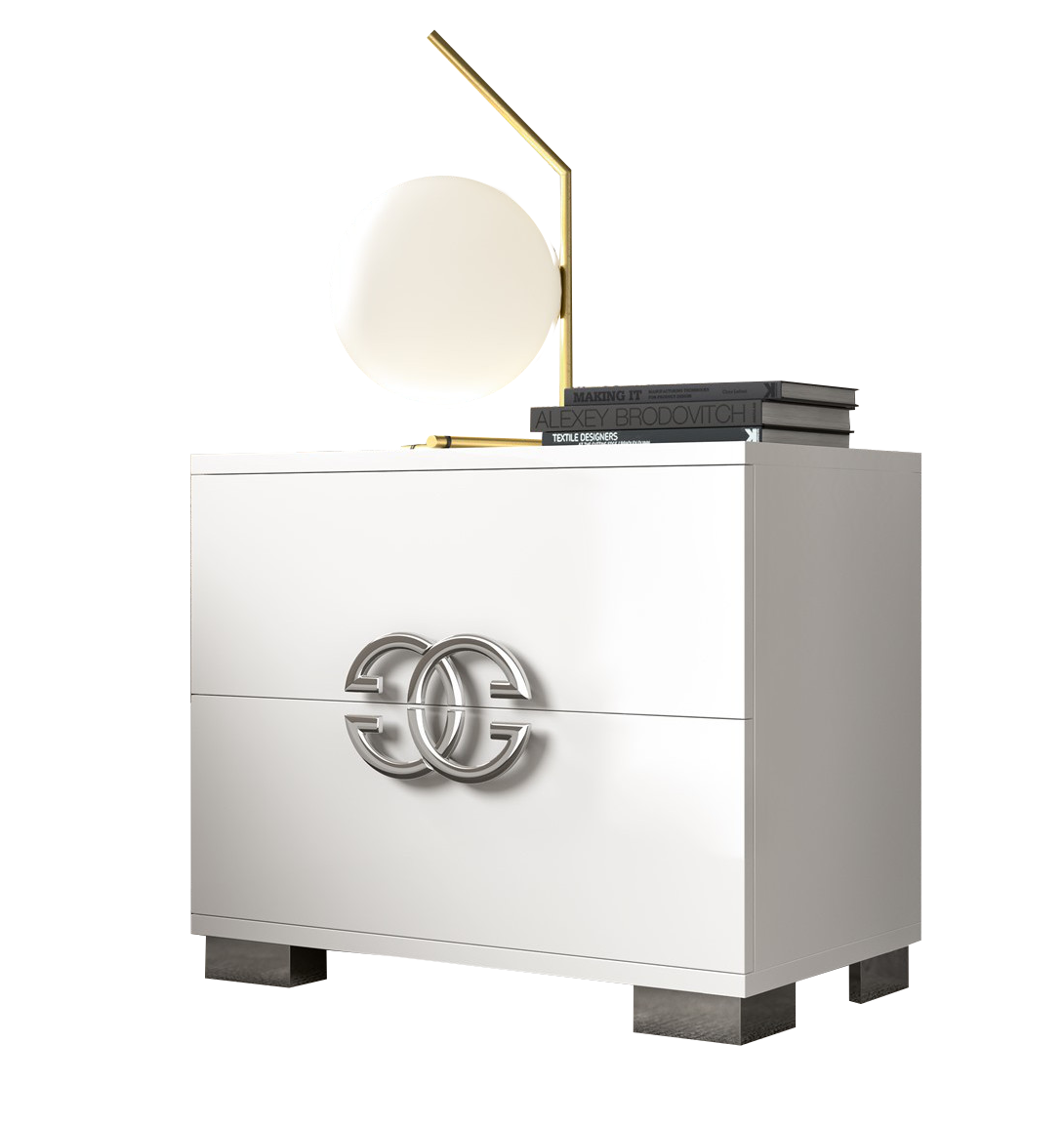 Schlafzimmer-Set Diva 5-Teilig in Weiß