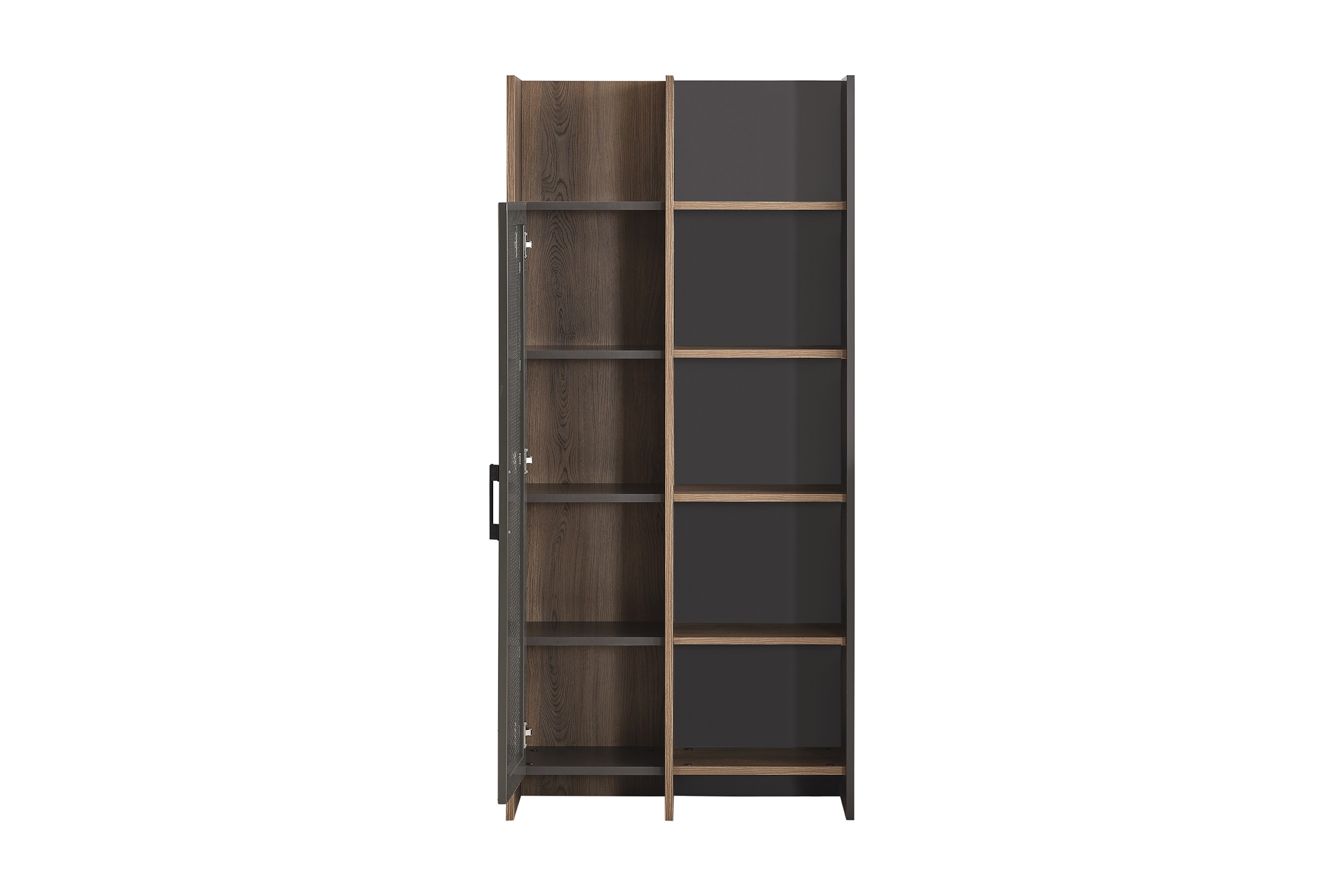 Bücherregal Craft in Anthrazit/Holzoptik