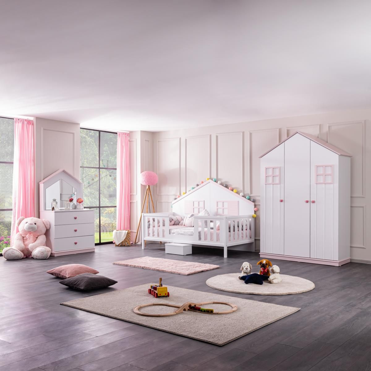Kinderbett Fethiye Pink