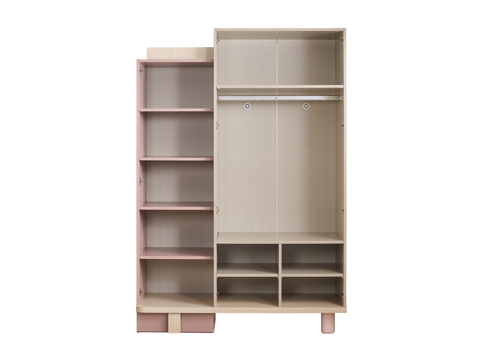Kinderzimmer-Set Rosie 3-Teilig in Rosa/Beige