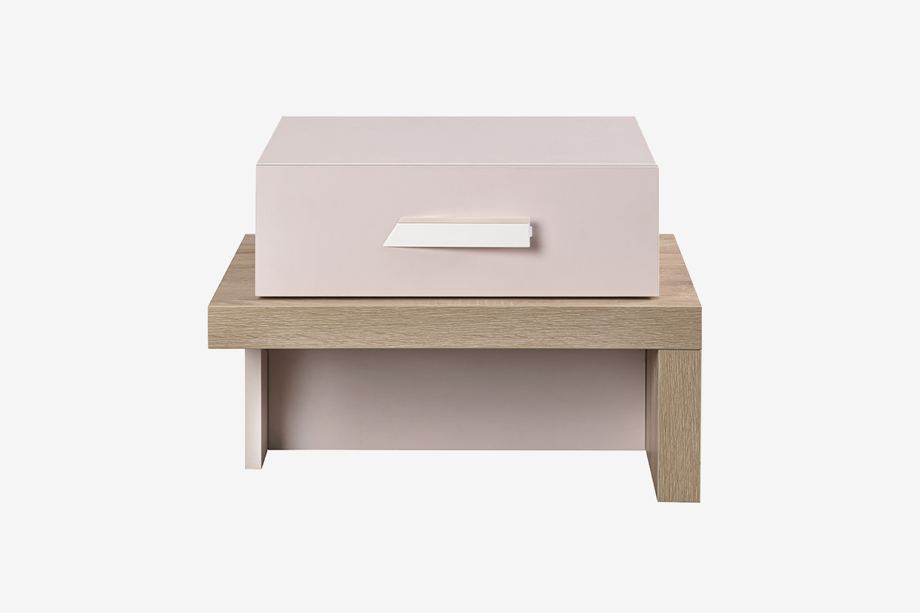 Jugendzimmer-Set Angel 4-Teilig in Holzoptik/Pink