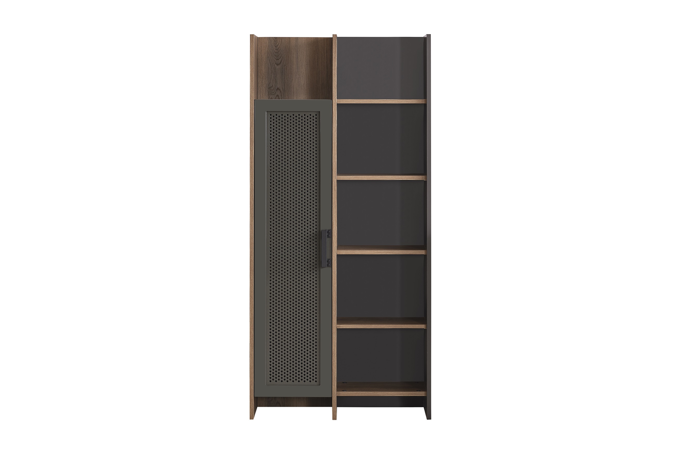 Bücherregal Craft in Anthrazit/Holzoptik